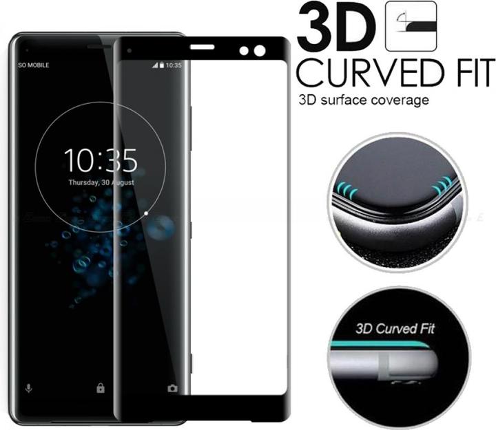 Image du produit Screenguard Sony Xperia XZ3 Full Screen Protection en verre blindé 2.5D 9H (1 pièce(s), Sony Xperia XZ3)