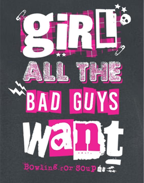 Immagine prodotto Amplified Girl All The Bad Guys Want Maglietta Vestito Bowling For Soup Adulto Unisex (L)