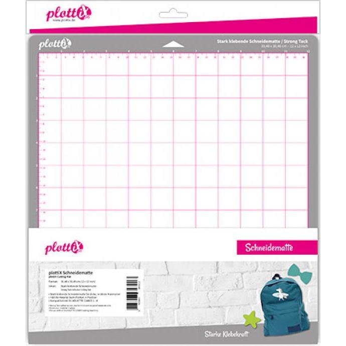 PlottiX Schneidematten für SILHOUETTE CAMEO - 30,48 x 30,48cm Stark klebend
