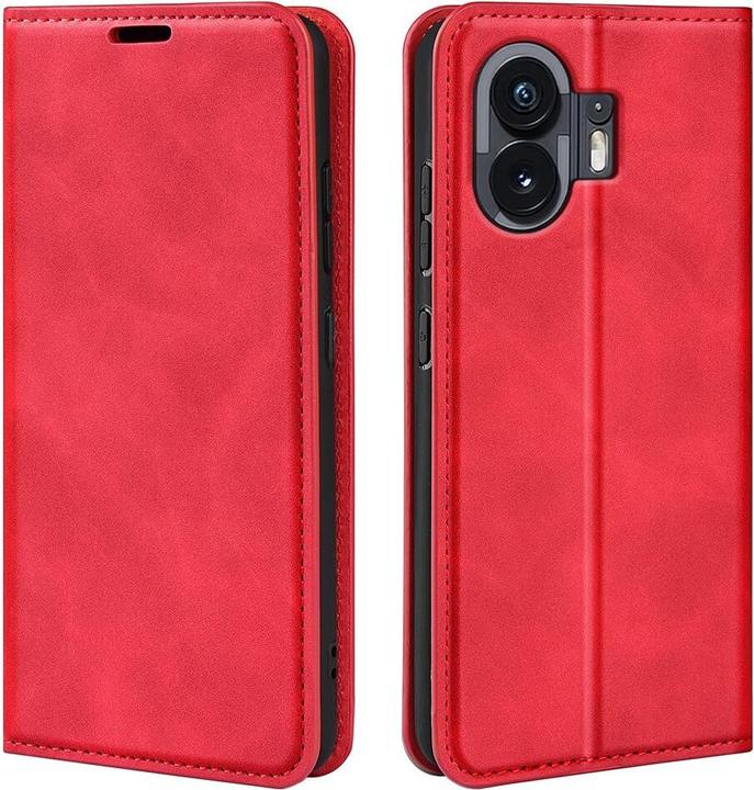 Actual product image Cover-Discount Nothing Phone (2) - Stand Flip Case cover red (Nothing Phone (2))