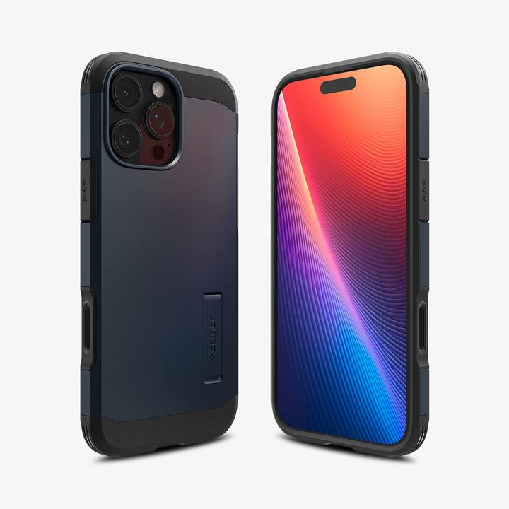 Actual product image Spigen Tough Armor T AI (MagFit + Camera Control) iPhone 16 Pro Case Metal Slate (Apple iPhone 16 Pro)