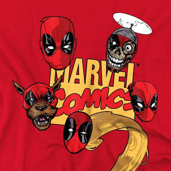 Immagine prodotto Deadpool Maglietta Teste di Personaggi Uomo (3XL)