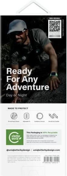 Produktbild Uniq Stride SE Apple Watch strap 49/46/45/44mm FKM Rubber Strap lume (44 mm, 45 mm, 46 mm, 49 mm, Aluminium, FKM-Gummiband)