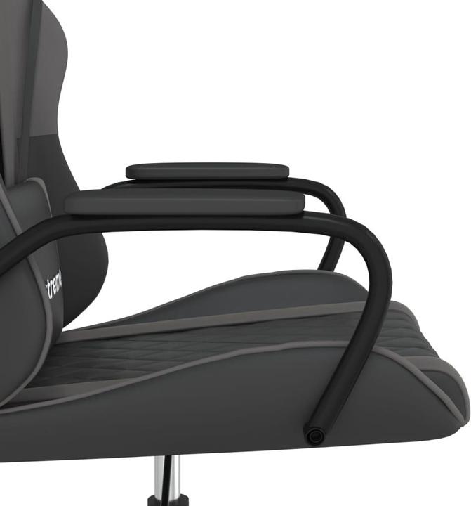 Image du produit vidaXL Gaming-Stuhl Schwarz und Grau Kunstleder,Farbe: Schwarz