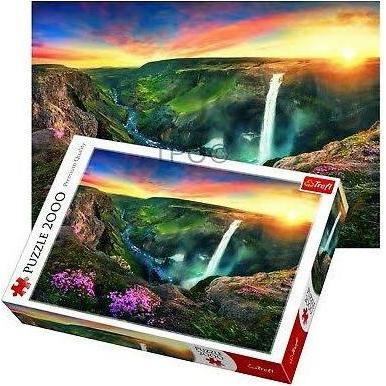 Thumbnail - Trefl 2000 PCS. Wasserfall L Haifoss, Island (2000 Teile)
