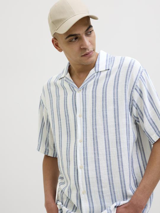 Image du produit Jack & Jones Jjeenzo Stripe Resort Shirt Ss Sn (M)