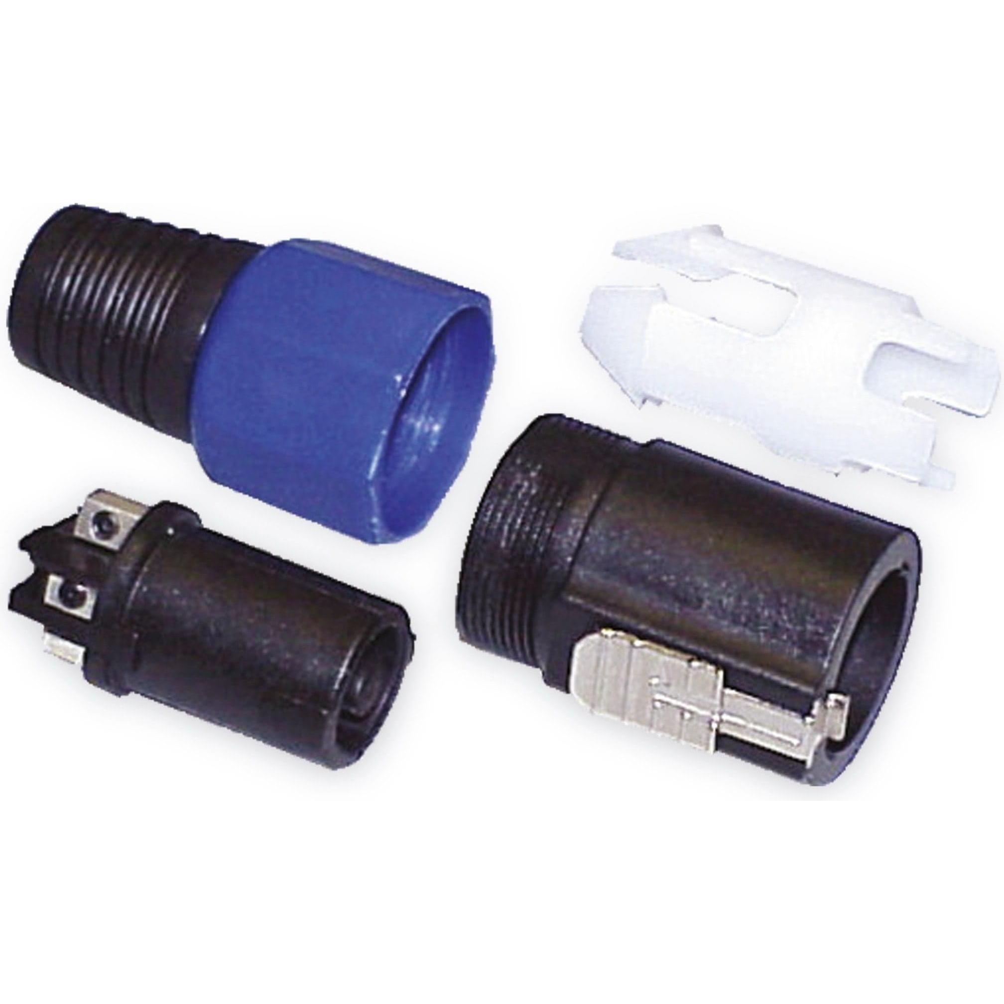 Goobay PA-Lautsprecherstecker, Audio Stecker, Schwarz