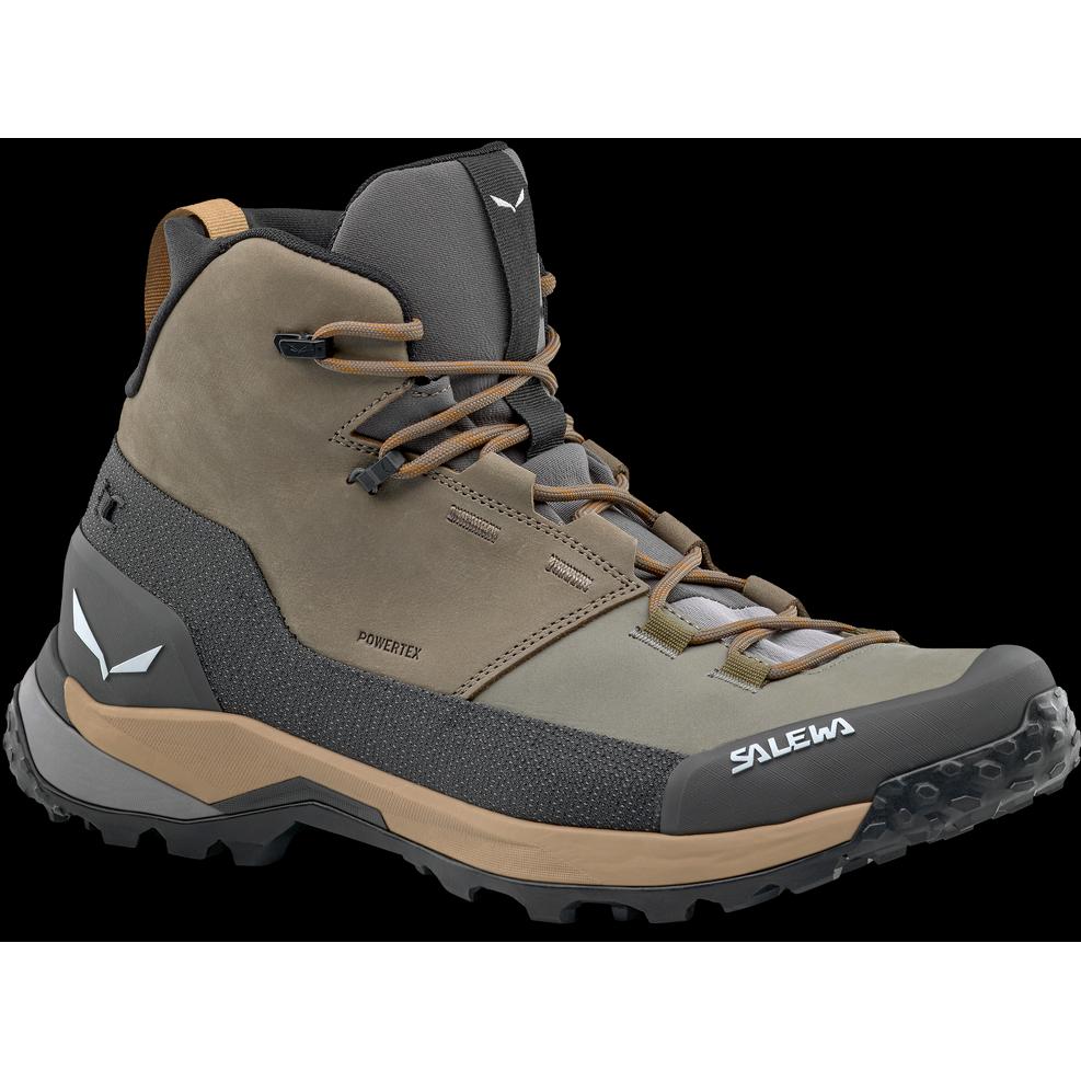 Salewa, Herren, Wanderschuhe, Puez Leather Mid PTX (40), Grau