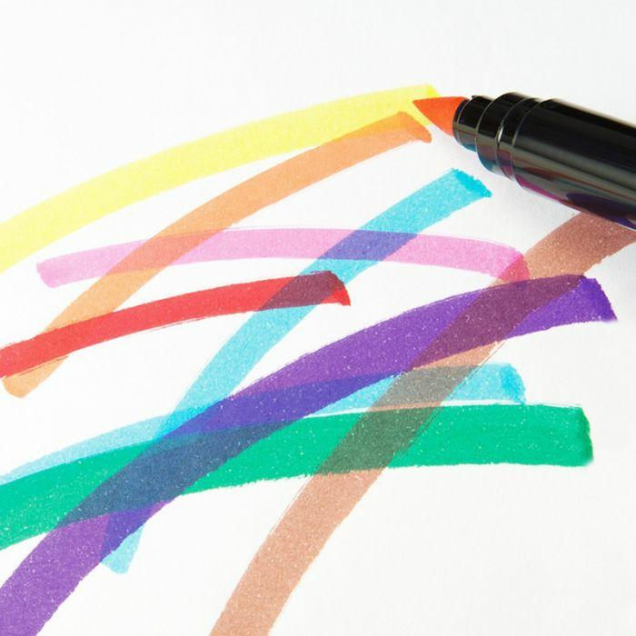 Actual product image PINCEL BRUSH felt tip pens, 10 colours (10 x)