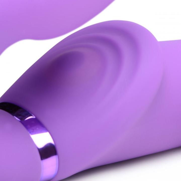 Productafbeelding XR Brands GPulse Vibrierender halterloser Strapon Lila