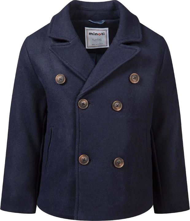 Actual product image Minoti Boys Wool Double Breasted Coat