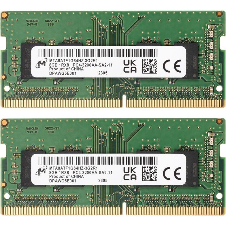 Thumbnail - Crucial Laptop Memory (2 x 8GB, 3200 MHz, DDR4-RAM, SO-DIMM), RAM, Grün