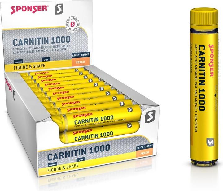 Actual product image Sponser L- Carnitin 1000 (Peach, 30 x)