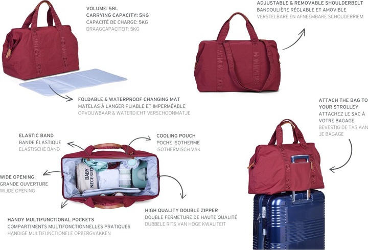 Immagine prodotto Childhome Borsa mamma Borsa asilo nido