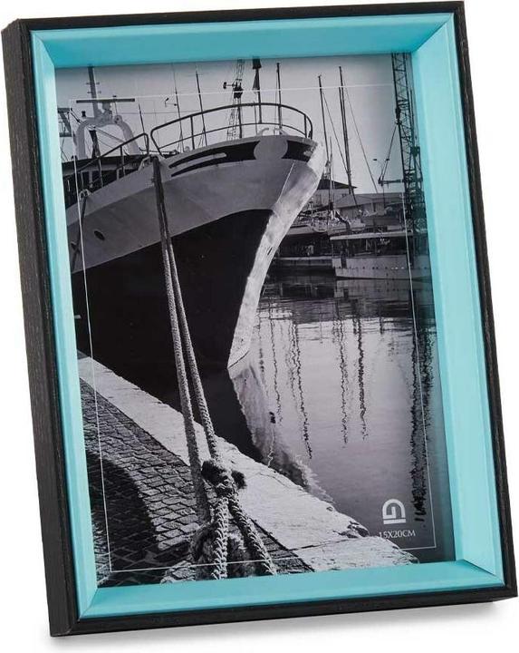 Actual product image Gift Fotorahmen Kristall Schwarz Blau Holz MDF (3 x 22 x 17 cm) (6 Stück) (15 x 20 cm)