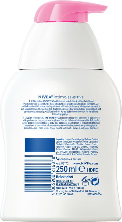 Actual product image NIVEA Intimo Sensitive (250 ml, Intimate washing lotion)