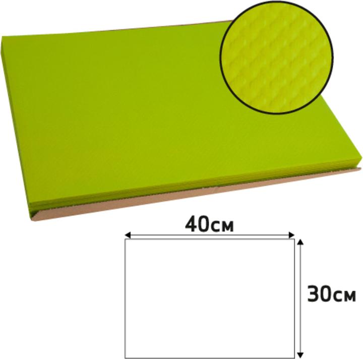 Produktbild PROnappe Einweg-Tischset, 400 x 300 mm, kiwigrn (40 x 30 cm)