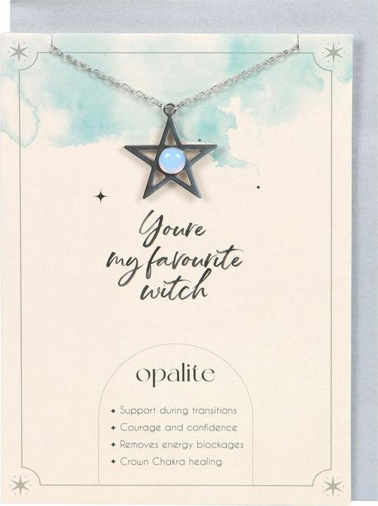 Produktbild Something Different Stern Halskette und Karte You're My Favourite Opalit (100% synthetisches Material)