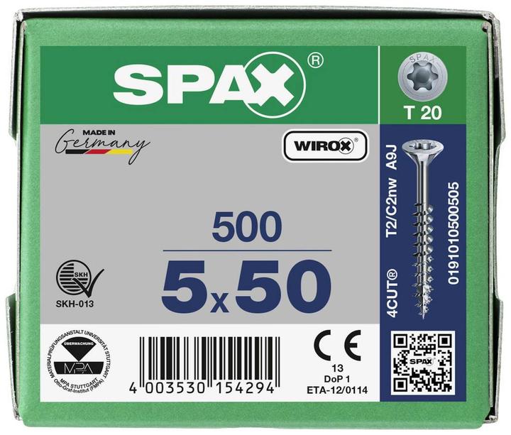 Image du produit Spax Senkmultikopf (500 Vis par pièce)