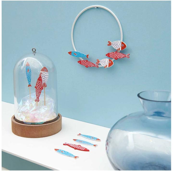 Image du produit Rico Design Décoration à saupoudrer Poissons 36 pièces, bleu/rouge/blanc (36 pcs)