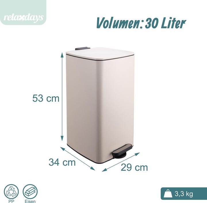 Produktbild Relaxdays Mülleimer (30 l)