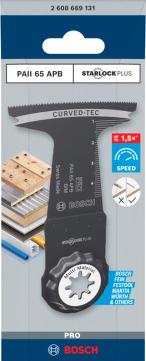 Produktbild Bosch Professional Zubehör PRO PAII 65 APB Blatt für Multifunktionswerkzeuge, 65 x 55 mm