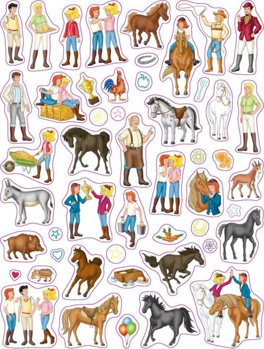 Actual product image Bibi & Tina My Sticker Album with 100 Stickers