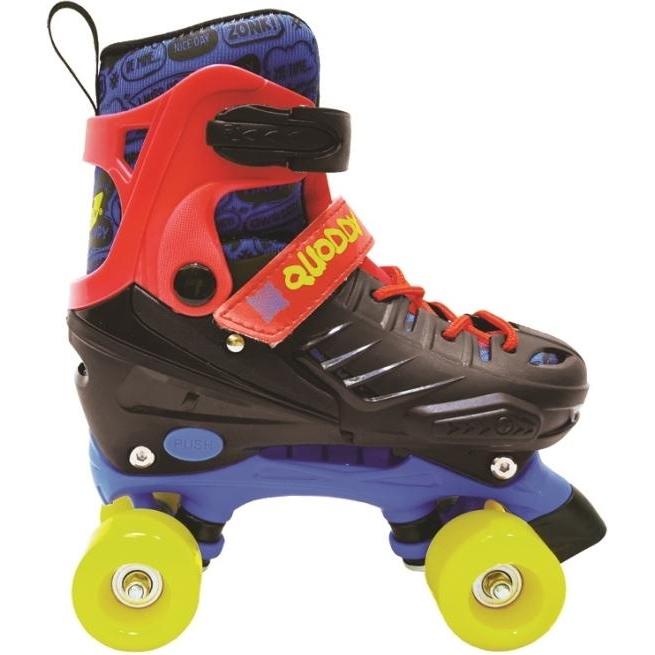 Power Play, Rollschuhe, Quoddy Rollers Rulleskøjter, Sort/Blå STR. 31-34 (31)