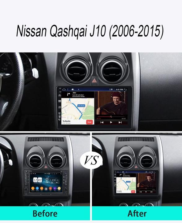 Actual product image Joyx Navi Android 12 Car Radio for Nissan Qashqai J10 (Apple Carplay, Android car, MirrorLink)