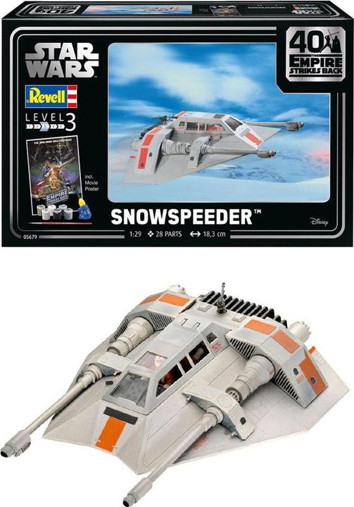 Image du produit Revell 05679 Star Wars Snowspeeder 40th Anniversary Science Fiction kit 1:29