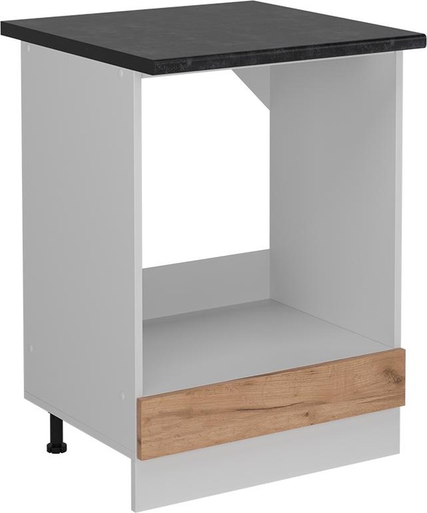 Image du produit Vicco Armoire encastrée pour cuisinière R-Line, Chêne doré/blanc, 60 cm AP Anthracite