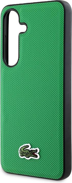 Actual product image Lacoste Case Iconic Petit Pique Woven Logo MagSafe to Samsung Galaxy S25 green (Samsung Galaxy S25)