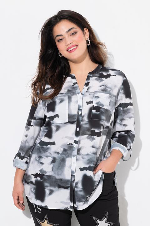 Immagine prodotto Angel of Style Blusa dal taglio dritto con stampa batik e paillettes (42)