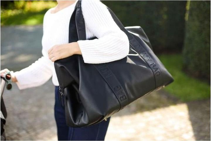 Image du produit Childhome Wickeltasche Mommy Bag Signatur Leder schwarz
