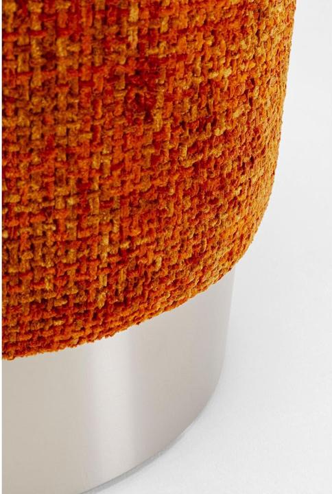 Image du produit Kare Design Hocker Berry High Silber Orange Ø39cm