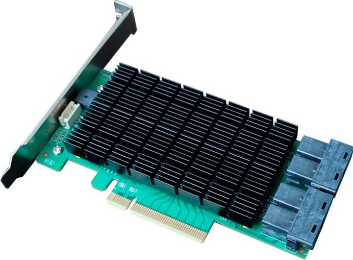 Actual product image HighPoint Rocket 720L 16x Port to PCIe 3.0 x8 12Gb/s SAS DAS