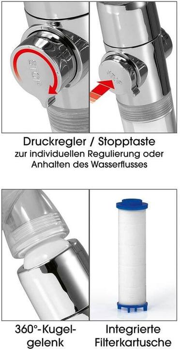 Produktbild Easymaxx Duschkopf (3 Strahlarten)