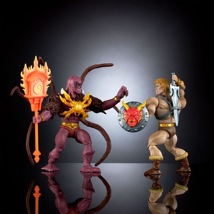 Actual product image Mattel Masters of the Universe x Stranger Things Origins action figures 2-pack He-Man & Vecna