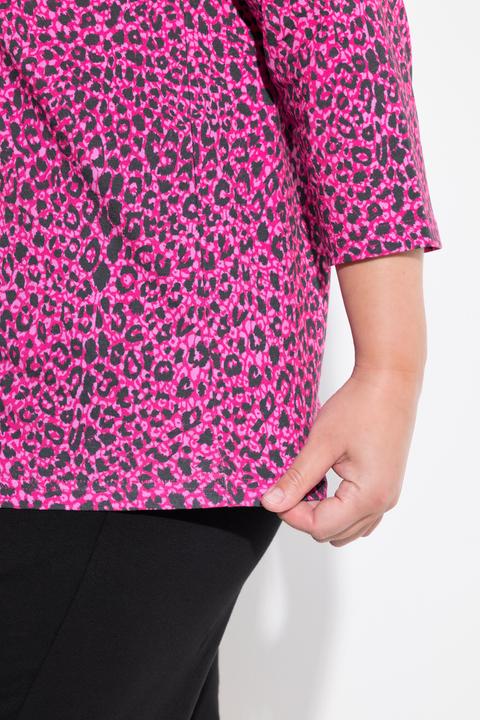 Produktbild Ulla Popken Longshirt, A-Linie, V-Ausschnitt, 3/4-Arm (68)