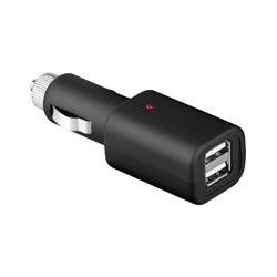 Thumbnail - Goobay USB Lade-Adapter 230V -> 2xUSB (2A), Auto Adapter, Schwarz