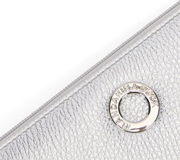 Image du produit Mandarina Duck Portemonnee en cuir structuré avec fermeture éclair et compartiments