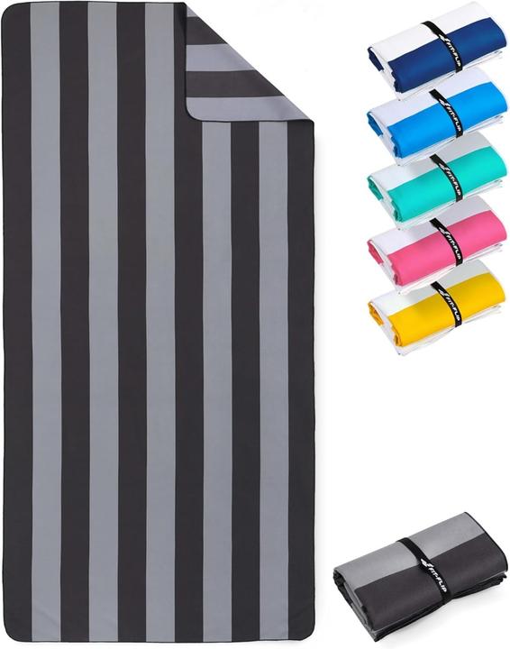Fit-Flip Strandtuch XXL Mikrofaser schnelltrocknendes Badetuch 200x90cm (200 x 90 cm)