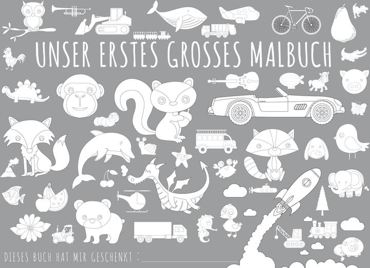 Produktbild Malbuch Kinder - UNSER ERSTES GROssES MALBUCH