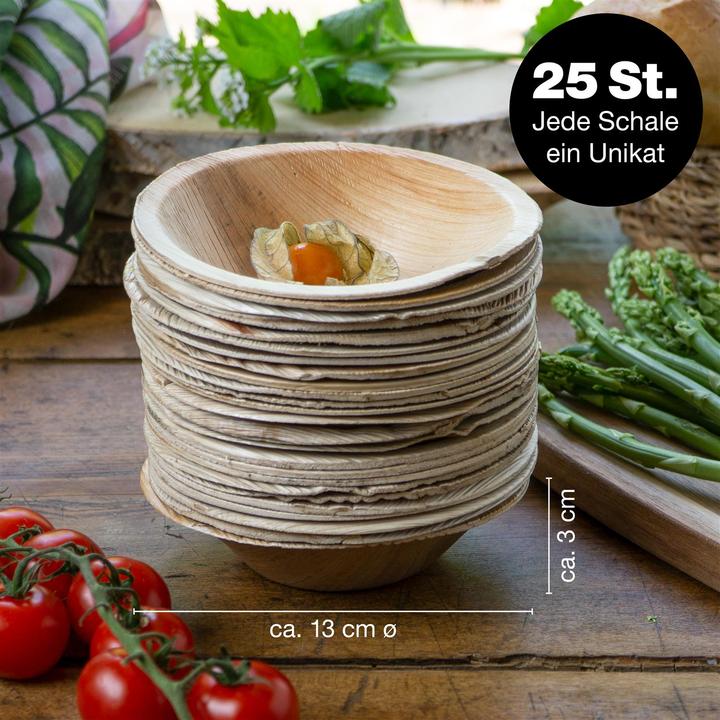 Image du produit Moritz & Moritz Bols en feuille de palmier 25 pièces