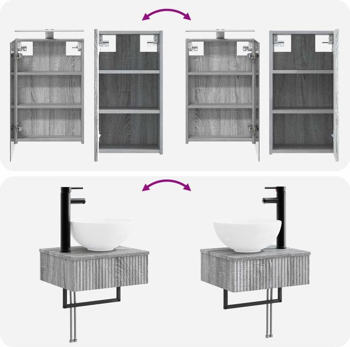 Produktbild vidaXL Badezimmermöbel-Set
