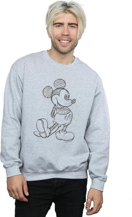 Actual product image Disney Mens Mickey Mouse Sketch Kick Sweatshirt (3XL)