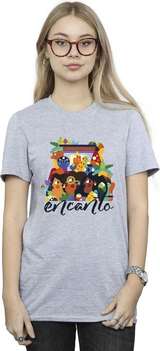Actual product image Disney Womens/Ladies Encanto Sisters Cotton Boyfriend T-Shirt (S)