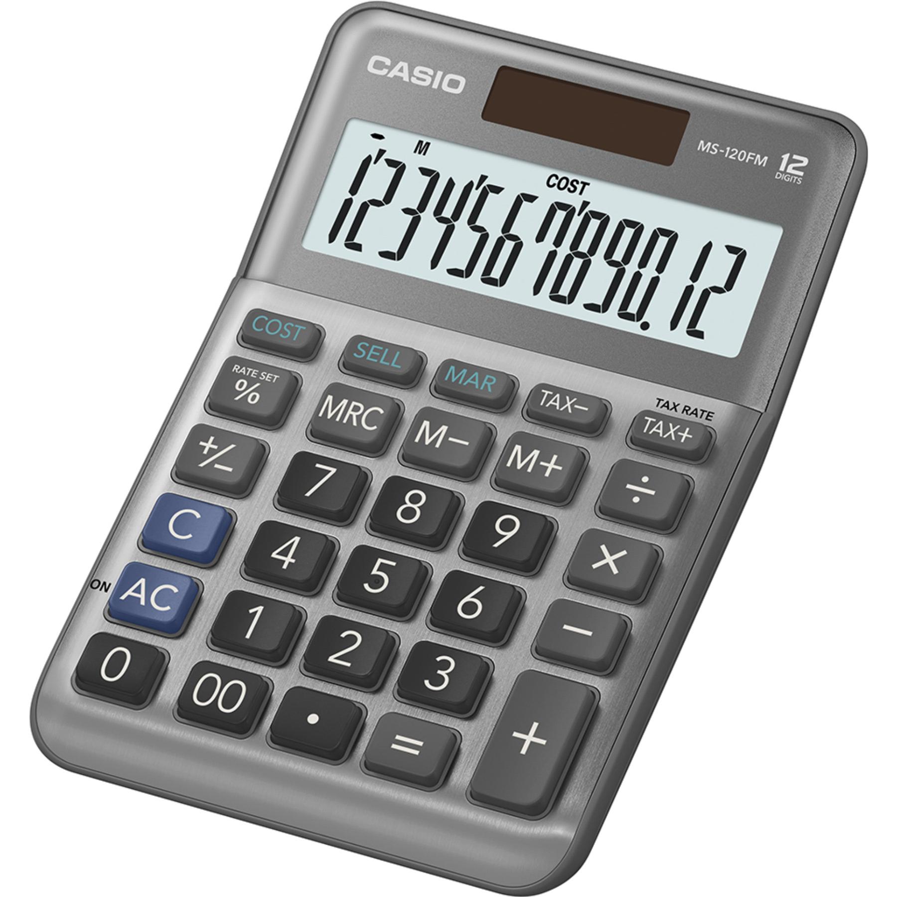Thumbnail - Casio, Taschenrechner, Ms-120bm (Batterien, Solarzellen)