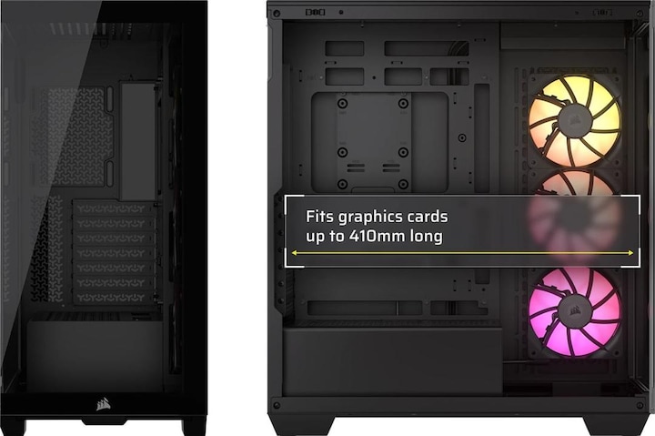 Actual product image Corsair Case iCUE 3500X RGB Midi TG black BTF+ZERO (Mini-ITX, mATX, E-ATX, ATX)