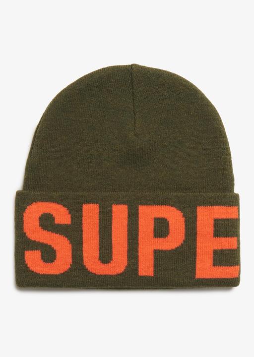 Actual product image Superdry Branded Knitted Beanie Hat